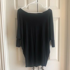 41 Hawthorne Dolman Sleeve Top- Black- size Medium